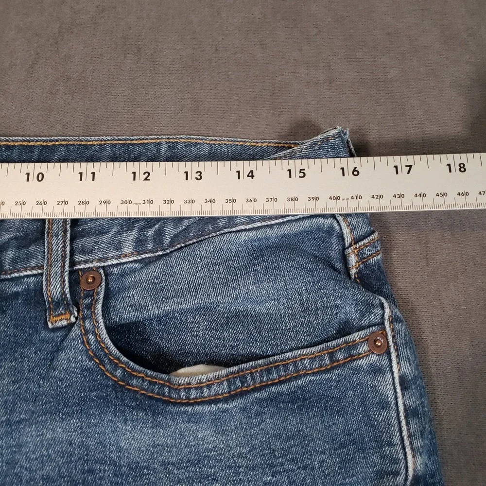 Old Navy Straight Jeans Mens 32x32 Blue Built-In Flex Tough Medium Wash
